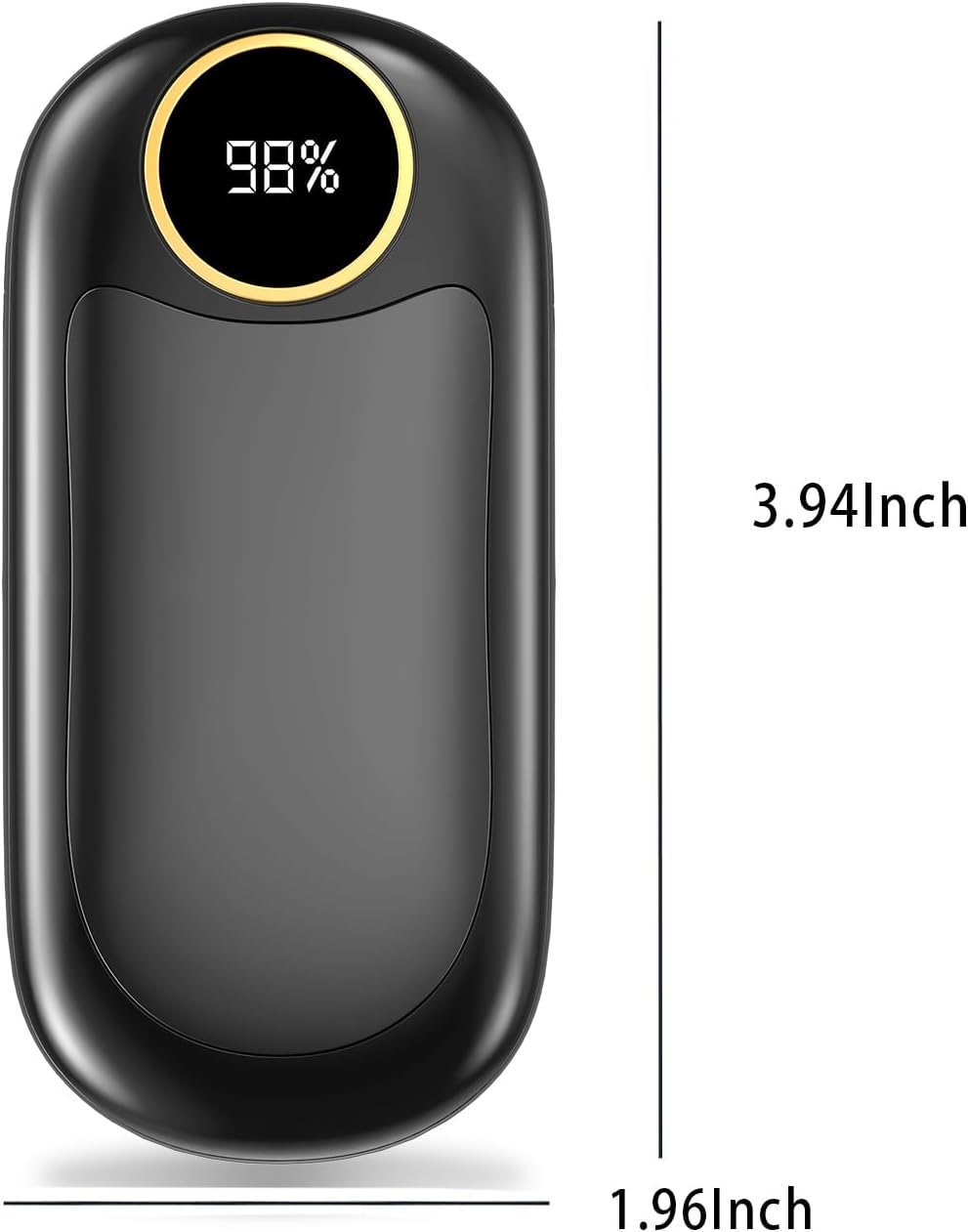 Calentadores de manos recargables, calentadores de manos eléctricos de 7000 mAh hasta 18 horas de calor, calentadores de manos de doble cara con