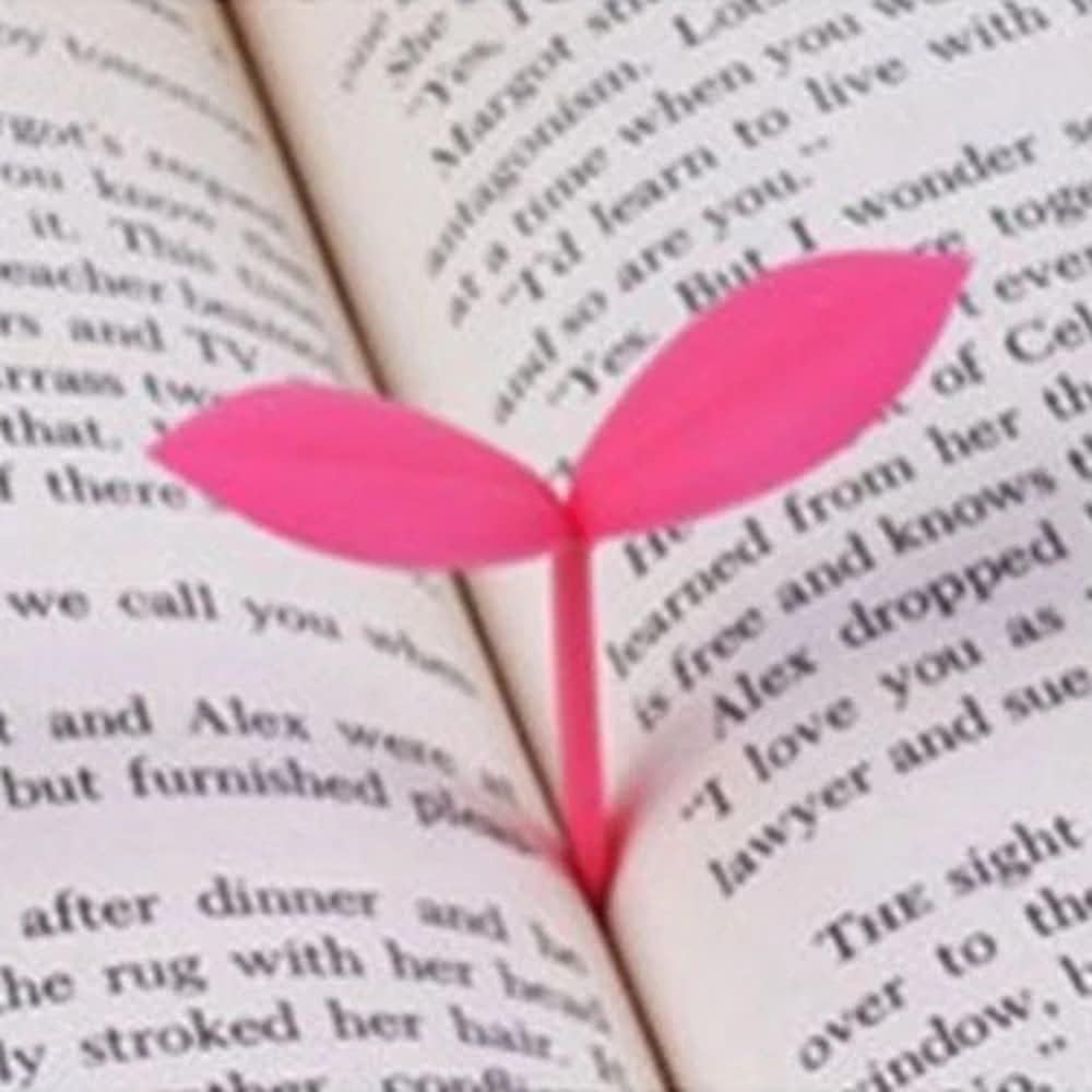 Marcapáginas verde, marcapáginas Little Grass Bud, accesorios de libros de papelería, marcadores verdes, marcapáginas de hojas pequeñas,
