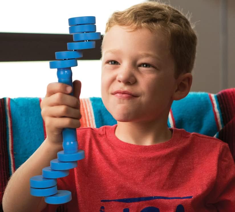 TrueBalance Mini Pro – Juego de equilibrio de mano para adultos y niños, mejora las habilidades motoras finas (rojo) (azul)