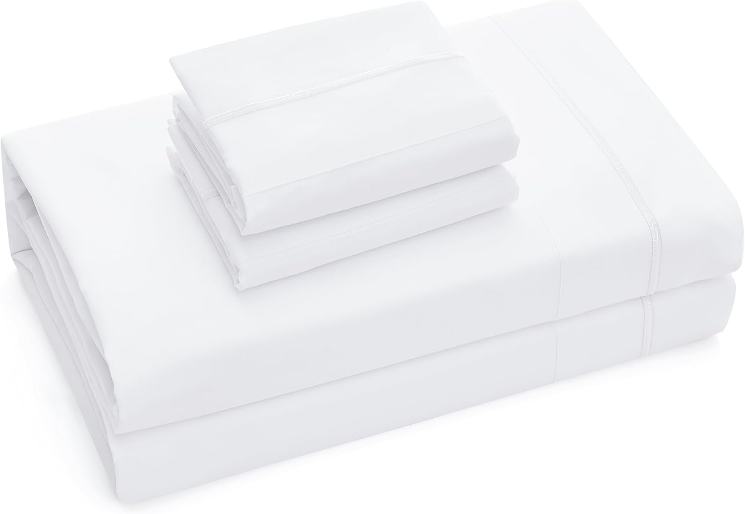 CASUAL LIVING 32623 Juego de sábanas y fundas de almohada de 4 piezas de sábanas y fundas de almohada de 4 piezas, tamaño matrimonial, sedosas,