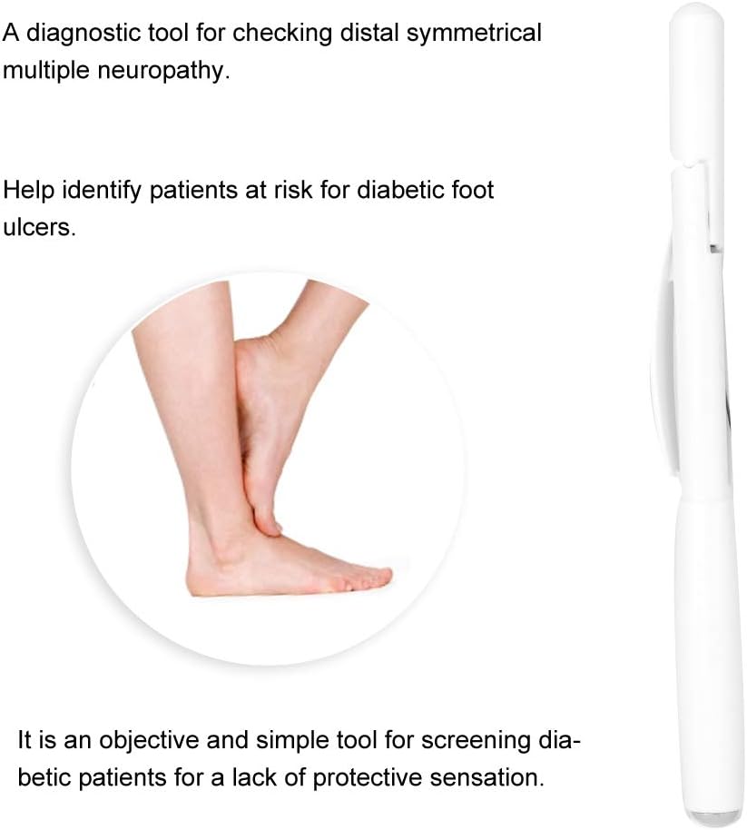 Probador de filamento de pie diabético, monofilamento de prueba de monofilamento de pie diabético de 0.35 oz, prueba de neuropatía de pie,