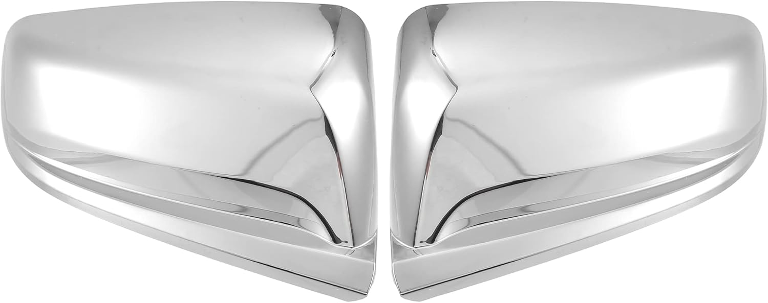 X AUTOHAUX 1 par exterior triple cromado superior medio espejo cubierta tapa Trim superposición para Chevrolet Malibu 2013 2014 2015