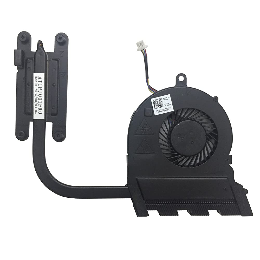 Nuevo ventilador de refrigeración de CPU con disipador de calor para Dell Inspiron 5565 5567 5767 Series 0T6X66 (versión gráfica integrada)