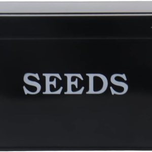 Caja de almacenamiento de semillas, contenedor de semillas de metal, organizador de almacenamiento de semillas con tapa, caja de almacenamiento de Caja de almacenamiento de semillas, contenedor de semillas de metal, organizador de almacenamiento de semillas con tapa, caja de almacenamiento de