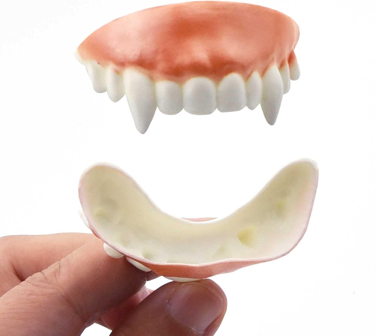 24 piezas de dientes retorcidos, dientes falsos feos de vampiro, dentadura de vampiro para Halloween, disfraces, fiestas, fotos, accesorios (24