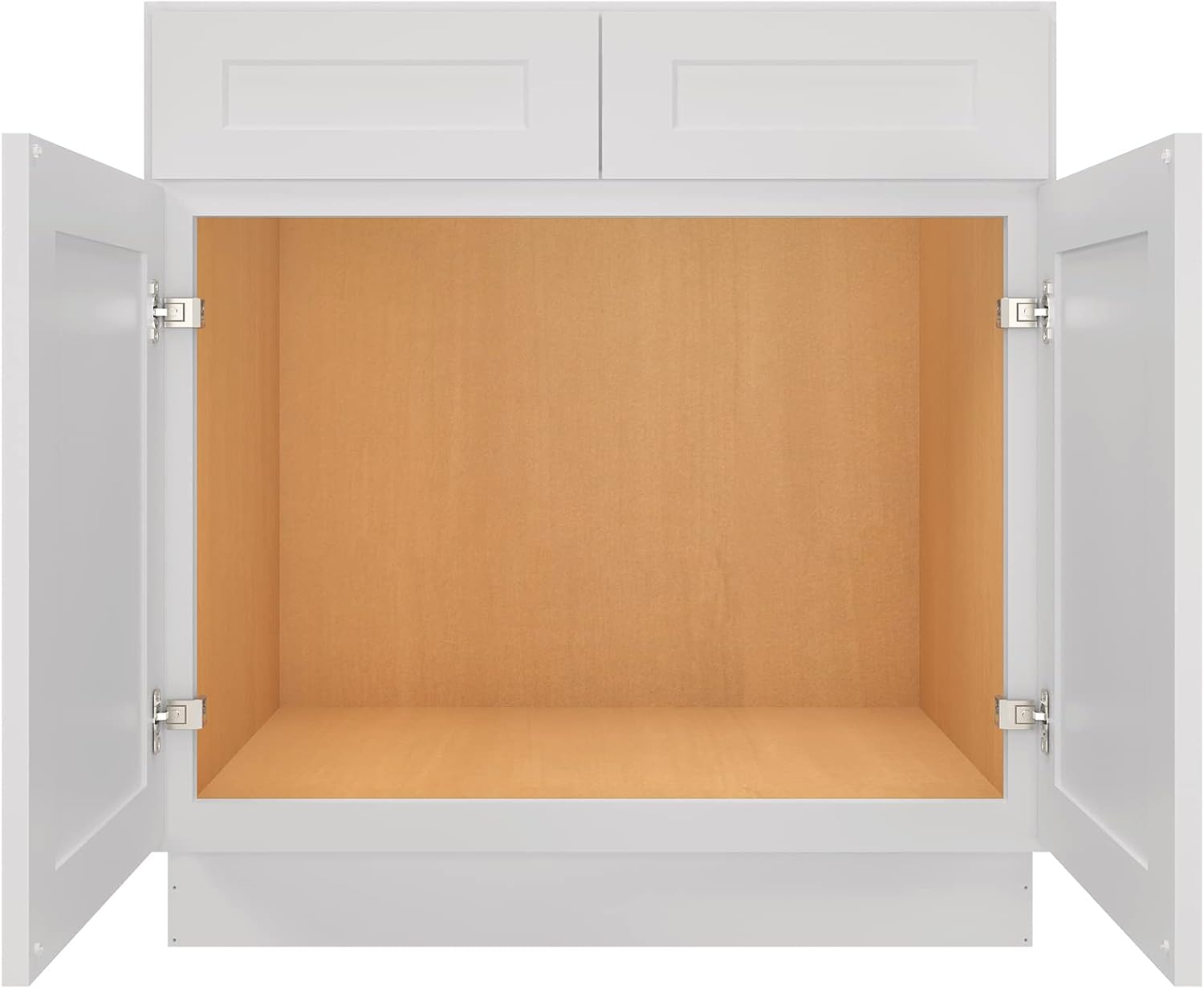 LOVMOR Gabinete de base para fregadero de cocina, gabinete sin ensamblar, unidad de almacenamiento de fregadero individual, gran capacidad, 24