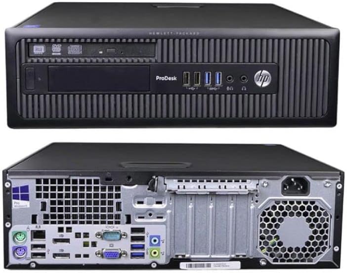 HP ProDesk 600 G1 SFF PC de escritorio, i7 reacondicionado, Win 10 Computadoras de negocios, 32 GB de RAM, SSD de 2 TB, DVD, DP, HDMI, WiFi, BT,