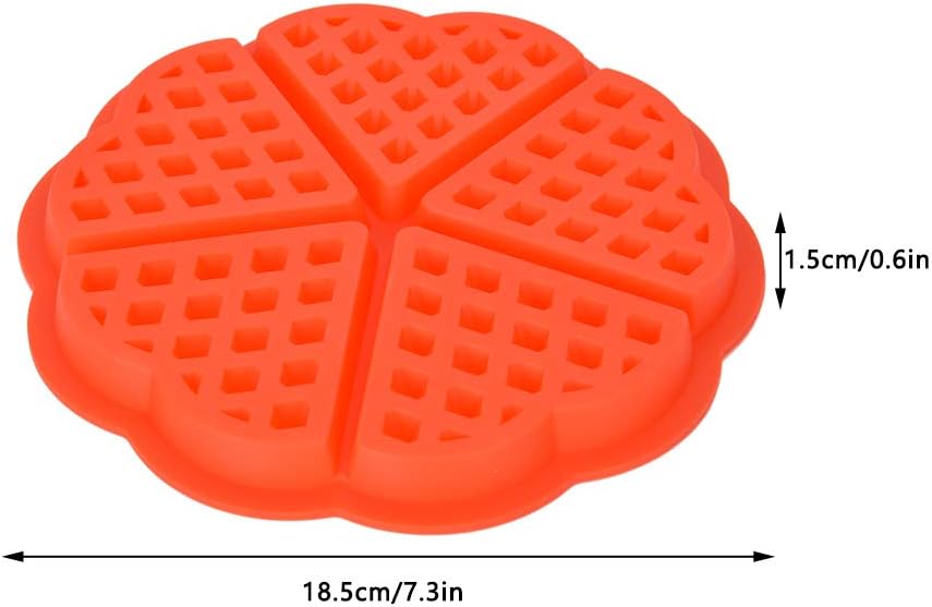 Waffles Nestle hace molde Cavity Molding para juegos de utensilios para hornear (forma de corazón)