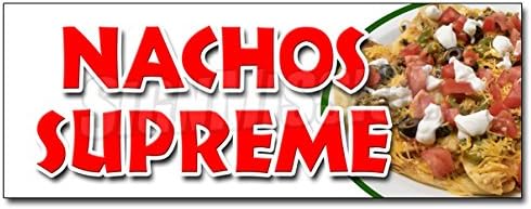 36″ Nachos Supreme Sticker Snack Melted Mexican Chili Tacos tex mex