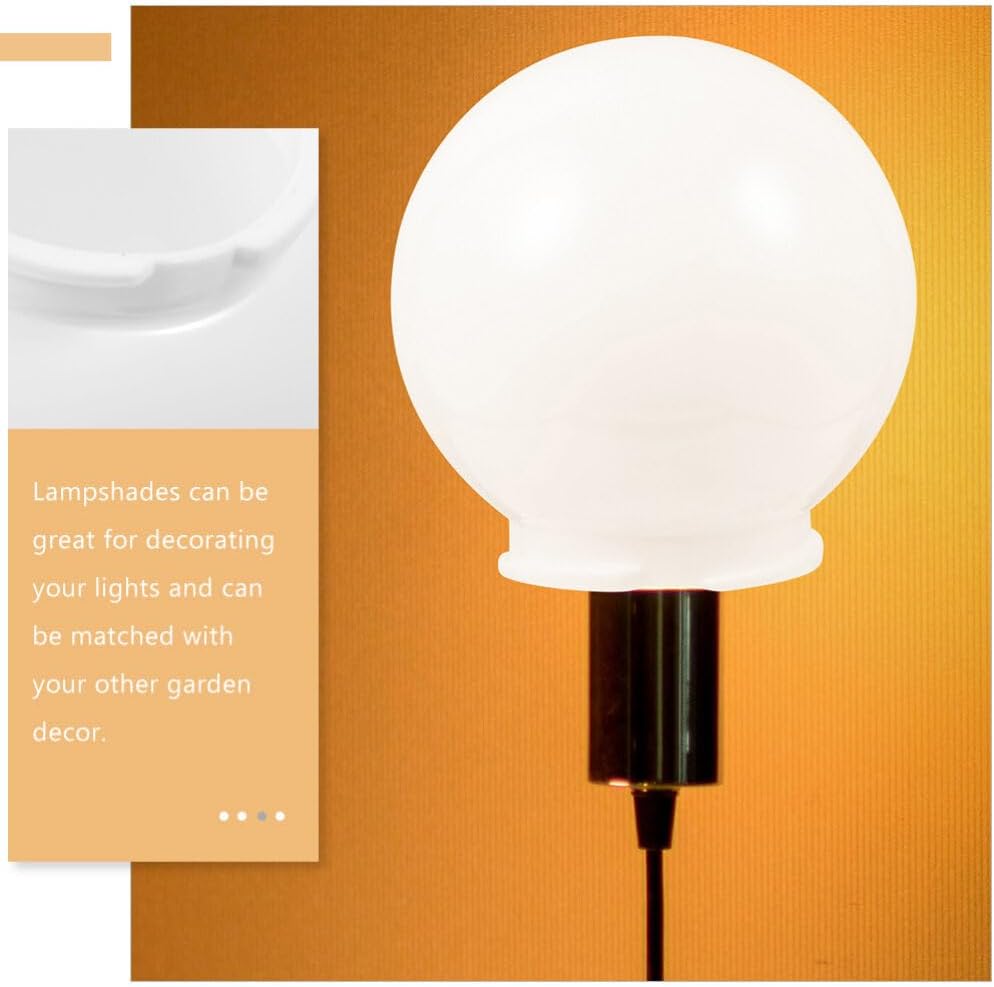 DOITOOL Lámpara de ventilador de techo de repuesto de acrílico transparente para lámparas de 4.7 in de acrílico de repuesto para lámpara de globo,