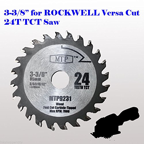 6 hojas de sierra circular de diamante  madera y metal de 3-38 pulgadas para Rockwell Versacut Versa Cut Rk3440k, Makita 3-38 pulgadas inalámbrico