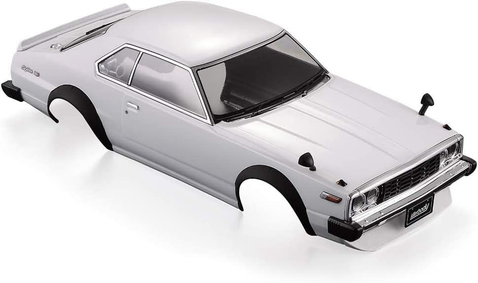 Novahobby Killerbody 110 RC Painted 1977 Skyline Hardtop 2000 GT-ES 7.677 in Touring Drift Carrocería (blanco)