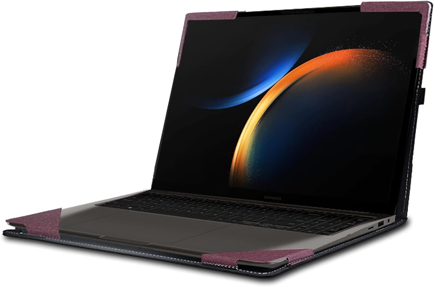 WODBAO Funda para portátil Samsung Galaxy Book3 Pro funda Galaxy Book3 ultra16 a prueba de caídas para computadora de negocios Funda de cuero Shell