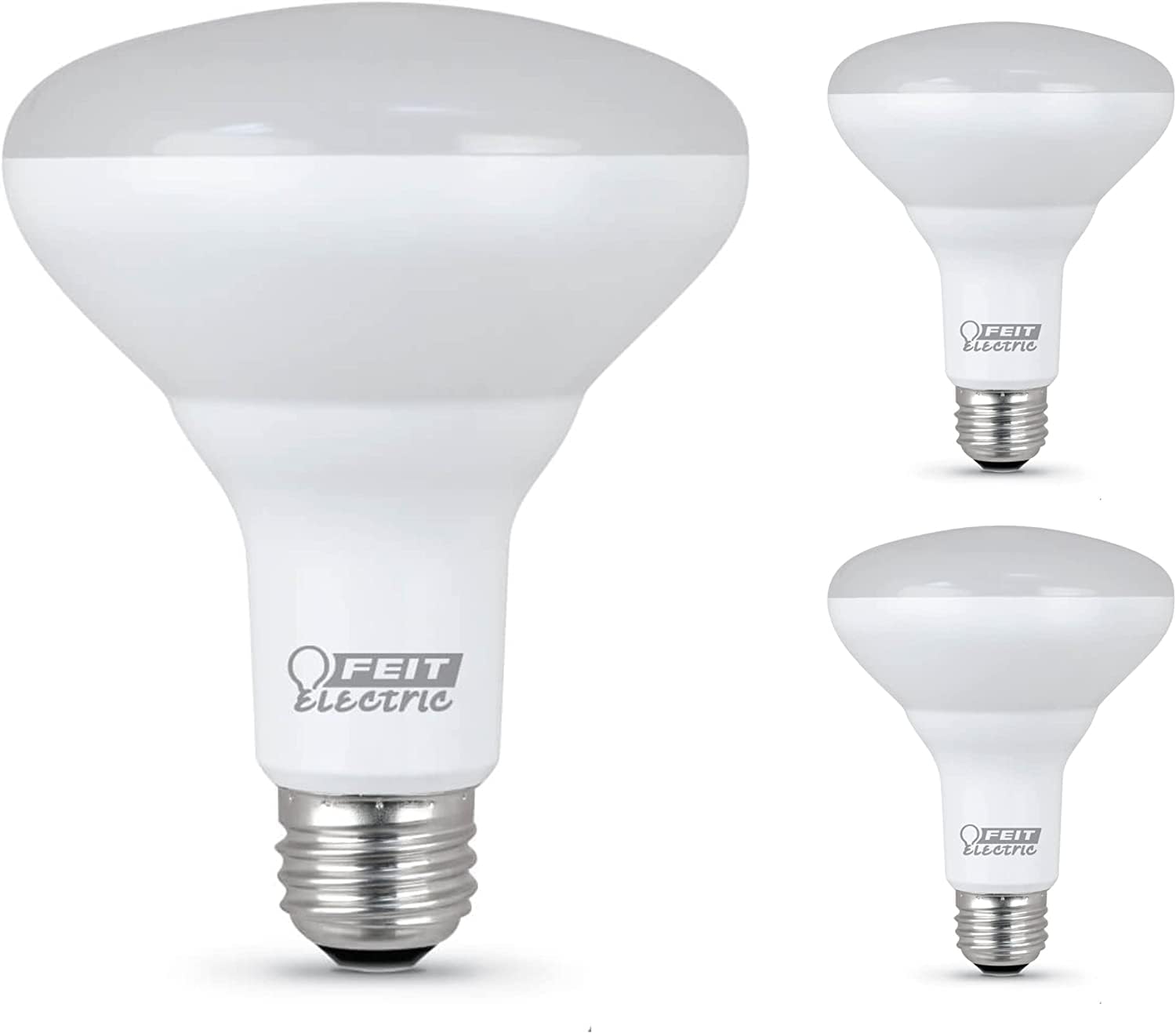 Feit Electric Bombillas LED BR30, equivalente a 65 W, no regulables, vida útil de 10 años, 650 lúmenes, blanco suave de 2700 K, bombillas