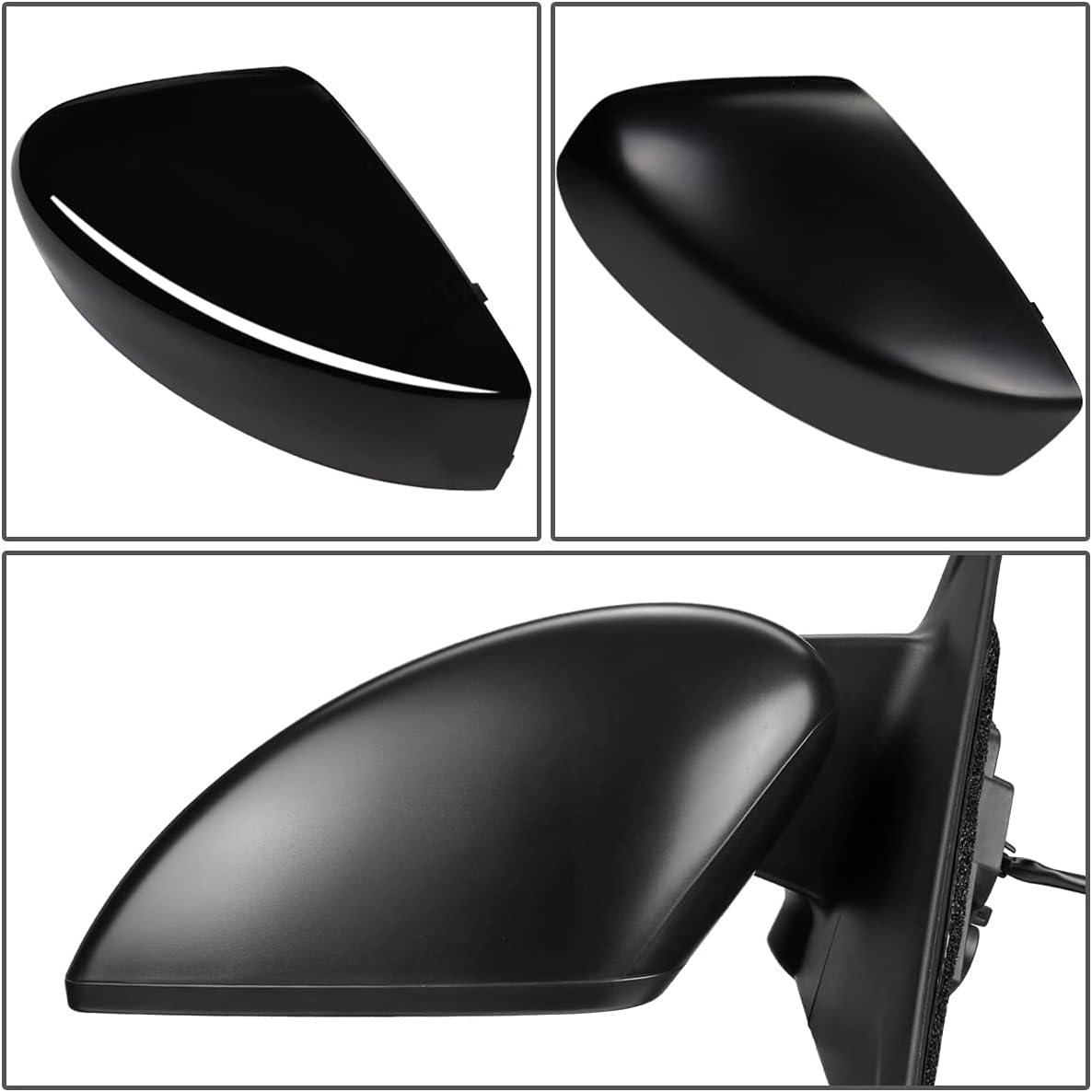 DNA Motoring OEM-MR-NI1320297 – Espejo lateral plegable para conductor izquierdo con ajuste alimentado con calefacción y detección de punto ciego