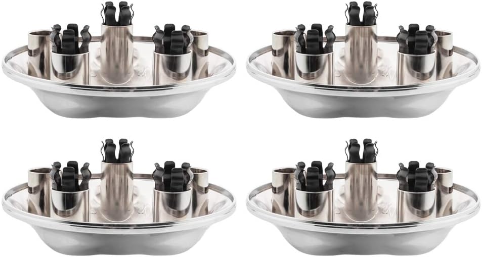 Parts-Diyer 4 tapacubos centrales cromados de 17 pulgadas compatibles con Lincoln Navigator 1999 2000 2004 Ford 4.6L 5.4L 1997-2004