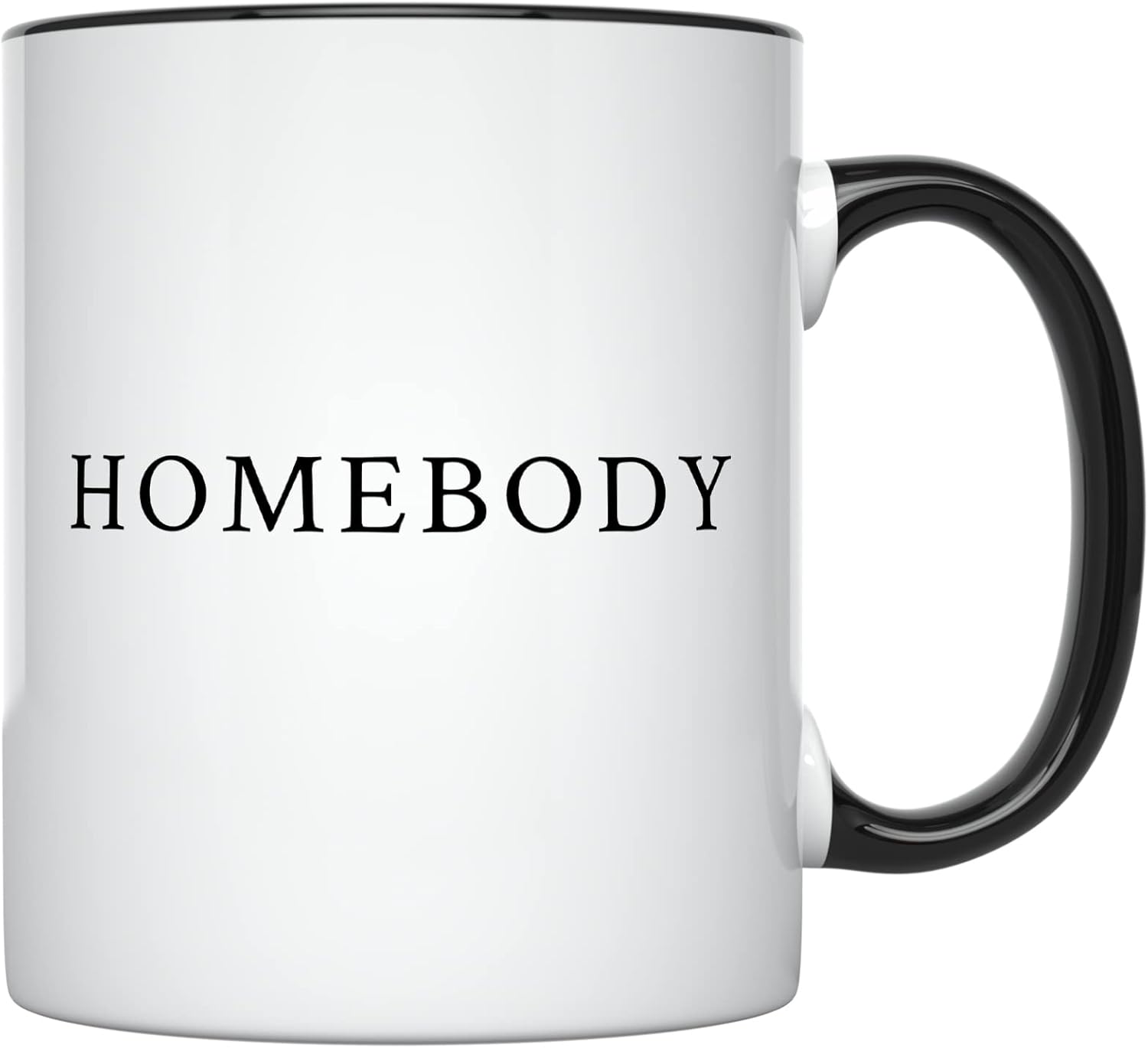 YouNique Designs Homebody – Taza de café de 11 onzas, taza de café para introvertidos, lindas tazas de café para mujeres, tazas de café más