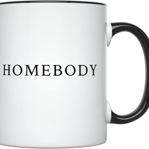 YouNique Designs Homebody – Taza de café de 11 onzas, taza de café para introvertidos, lindas tazas de café para mujeres, tazas de café más YouNique Designs Homebody – Taza de café de 11 onzas, taza de café para introvertidos, lindas tazas de café para mujeres, tazas de café más