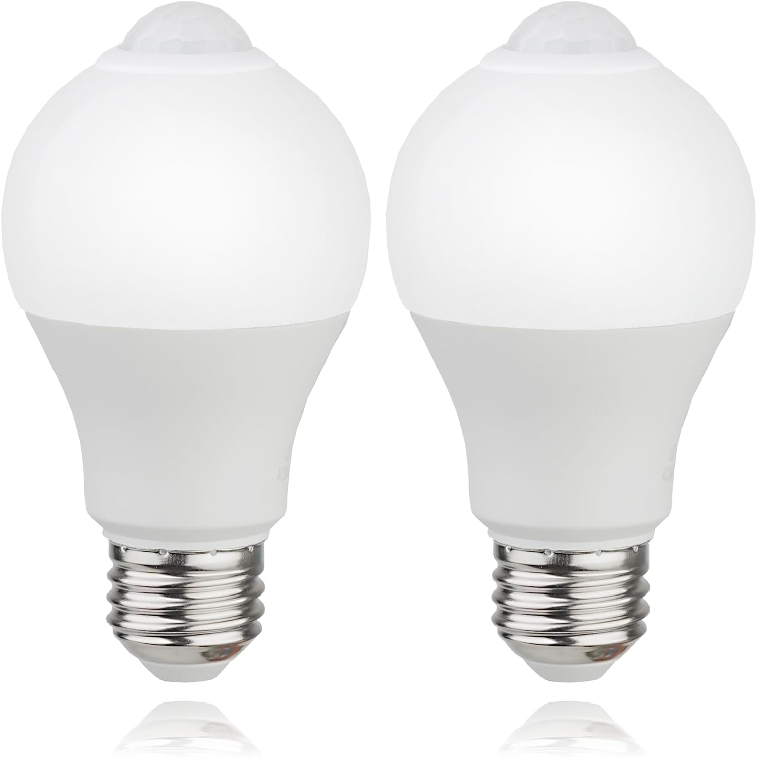 CICINY Bombillas con sensor de movimiento, 9 W (equivalente a 60 vatios), E26 5000K luz diurna A19 800LM para exterioresinteriores, bombillas de