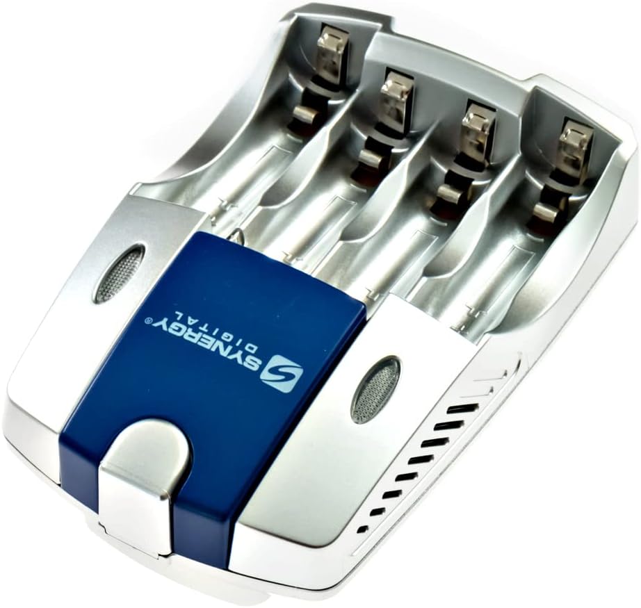 Synergy Digital Cargador de batería para cámara, compatible con cámara digital Kodak PIXPRO AZ405, enchufe plegable de 110220 V con adaptadores de