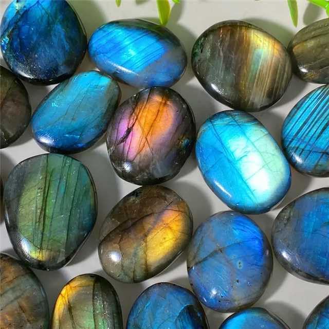 Zenkeeper Piedra de palma grande natural para preocupaciones pulida piedra de bolsillo para curación de cristales, alivio de ansiedad y estrés