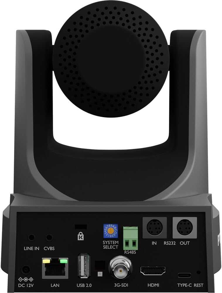 PTZOptics Move SE SDIHDMIUSBIP PTZ Cámara con zoom óptico de 12x (gris) (PT12X-SE-GY-G3)