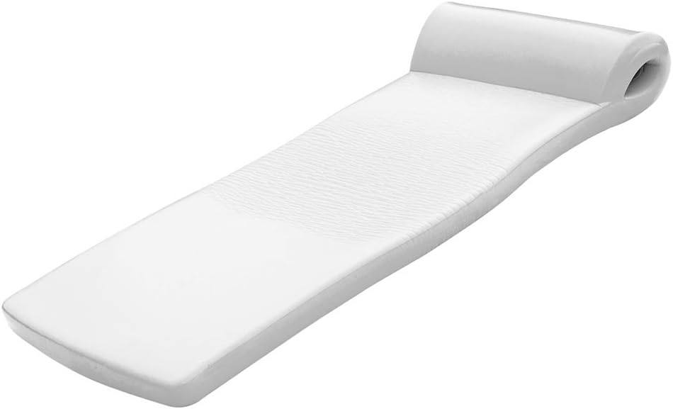 Ultimate – Colchón flotante de espuma para piscina, blanco, 2.25 pulgadas de grosor y Wow World of Watersports 17-2060B – Fideos de espuma suave de