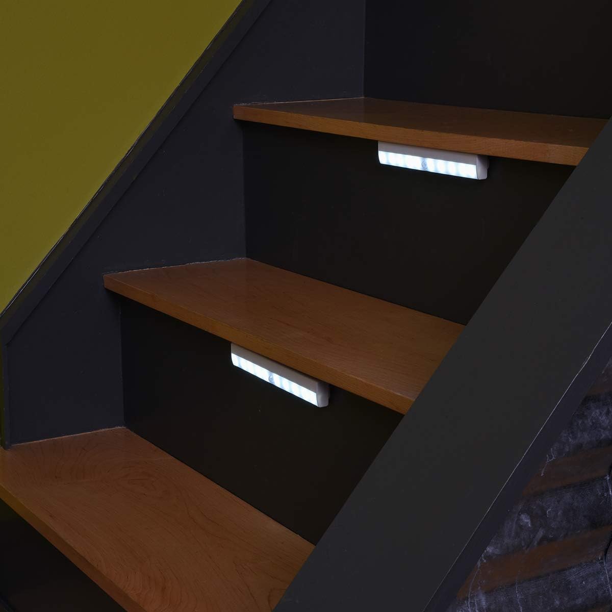 Austin & Mills AM-L101 Motion Sense LED – Iluminación rectangular, paquete de 3, color blanco