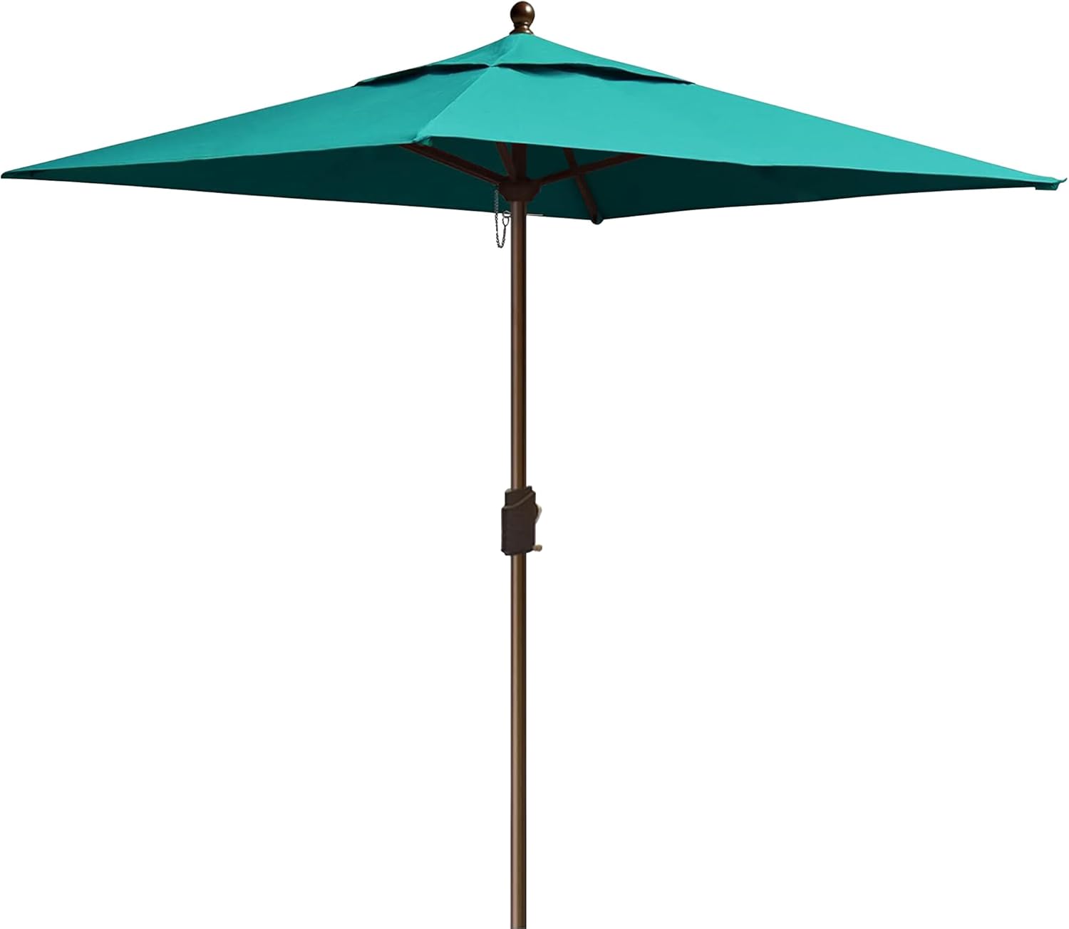 EliteShade Sombrilla cuadrada de patio de 6 x 6 pies para mesa y exteriores, uso comercial, no se va a decolorar durante 10 años, con ventilación,