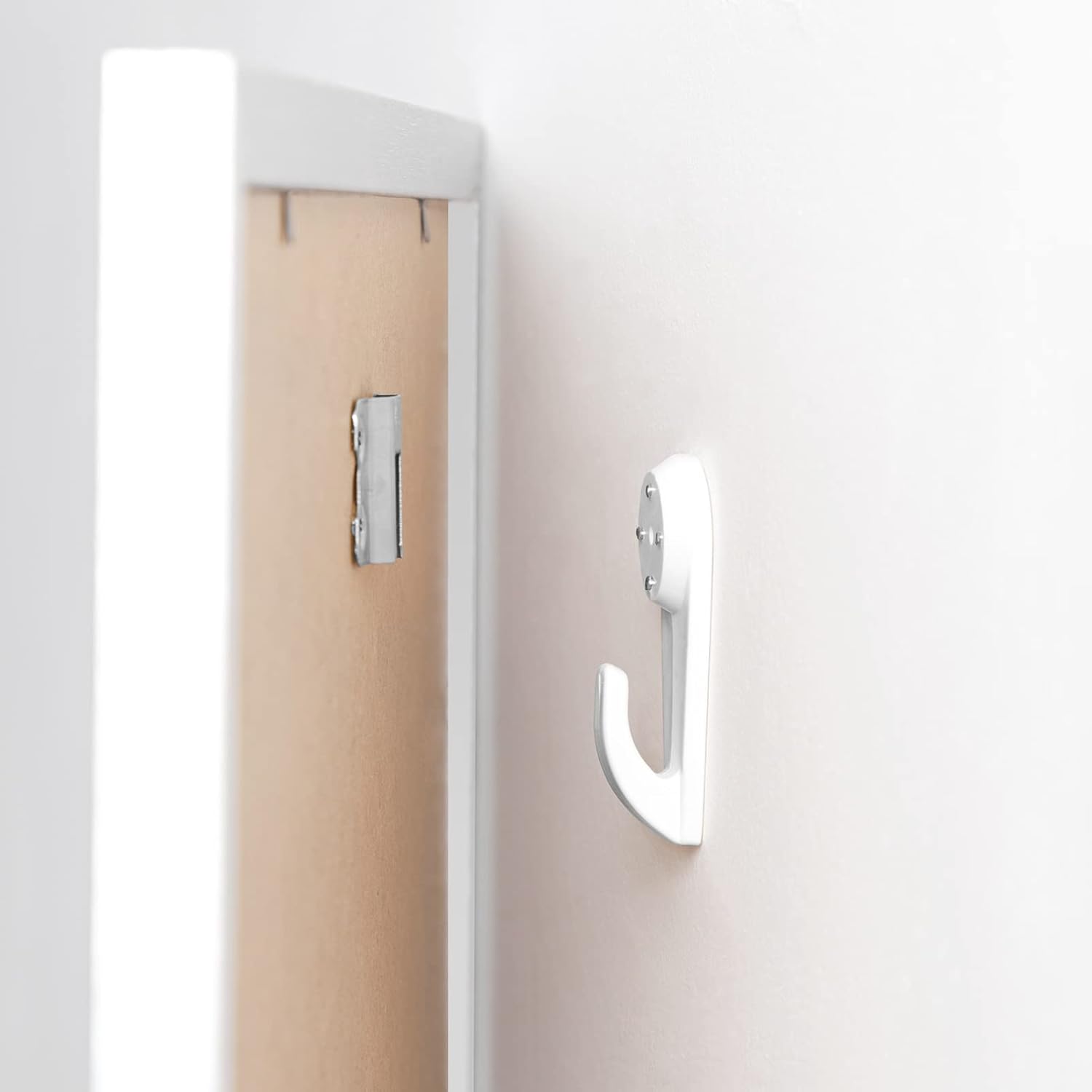 eletecpro Kit de 62 piezas para colgar cuadros para marco de fotos, colgador de pared de hormigón sin daños, ganchos invisibles para pared dura,