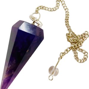 Amatista hexagonal puntiagudo Reiki Crystal Pendulum Gemstone Pendant Energy Healing Dowsing Pendulum Frank & Maverick Amatista hexagonal puntiagudo Reiki Crystal Pendulum Gemstone Pendant Energy Healing Dowsing Pendulum Frank & Maverick