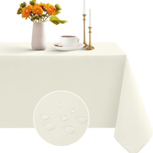 Romanstile Mantel rectangular  Mantel de poliéster lavable impermeable y resistente a las arrugas, para cocina, comedor, fiesta, boda, uso en Romanstile Mantel rectangular  Mantel de poliéster lavable impermeable y resistente a las arrugas, para cocina, comedor, fiesta, boda, uso en