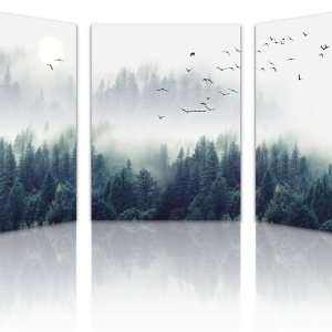Lapremoly Canvas Wall Art For Living Room Wall Decorations For Bedroom Office Wall Decor Pictures Foggy Forest Trees Landscape Wall Paintings Lapremoly Canvas Wall Art For Living Room Wall Decorations For Bedroom Office Wall Decor Pictures Foggy Forest Trees Landscape Wall Paintings