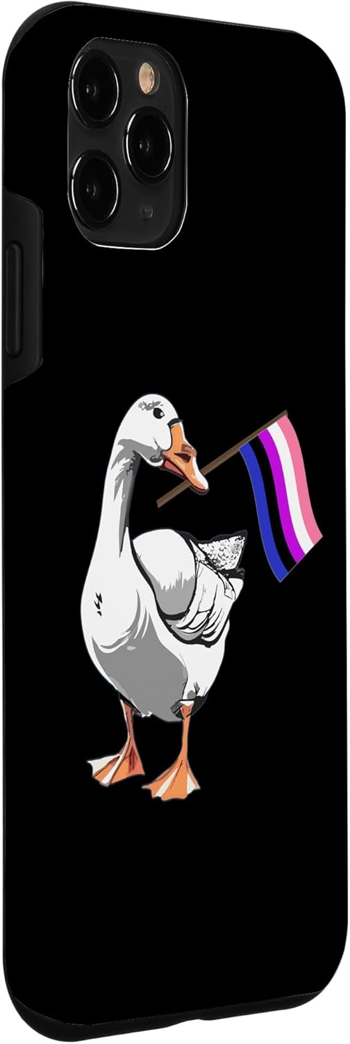 Funda para iPhone 11 Pro Genderfluid Goose Bi Pride Flag Bi Pride Parade Flag LGBTQ