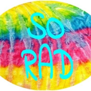 U.S. Custom Stickers So Rad Tie Dye Sticker 3 Inch U.S. Custom Stickers So Rad Tie Dye Sticker 3 Inch