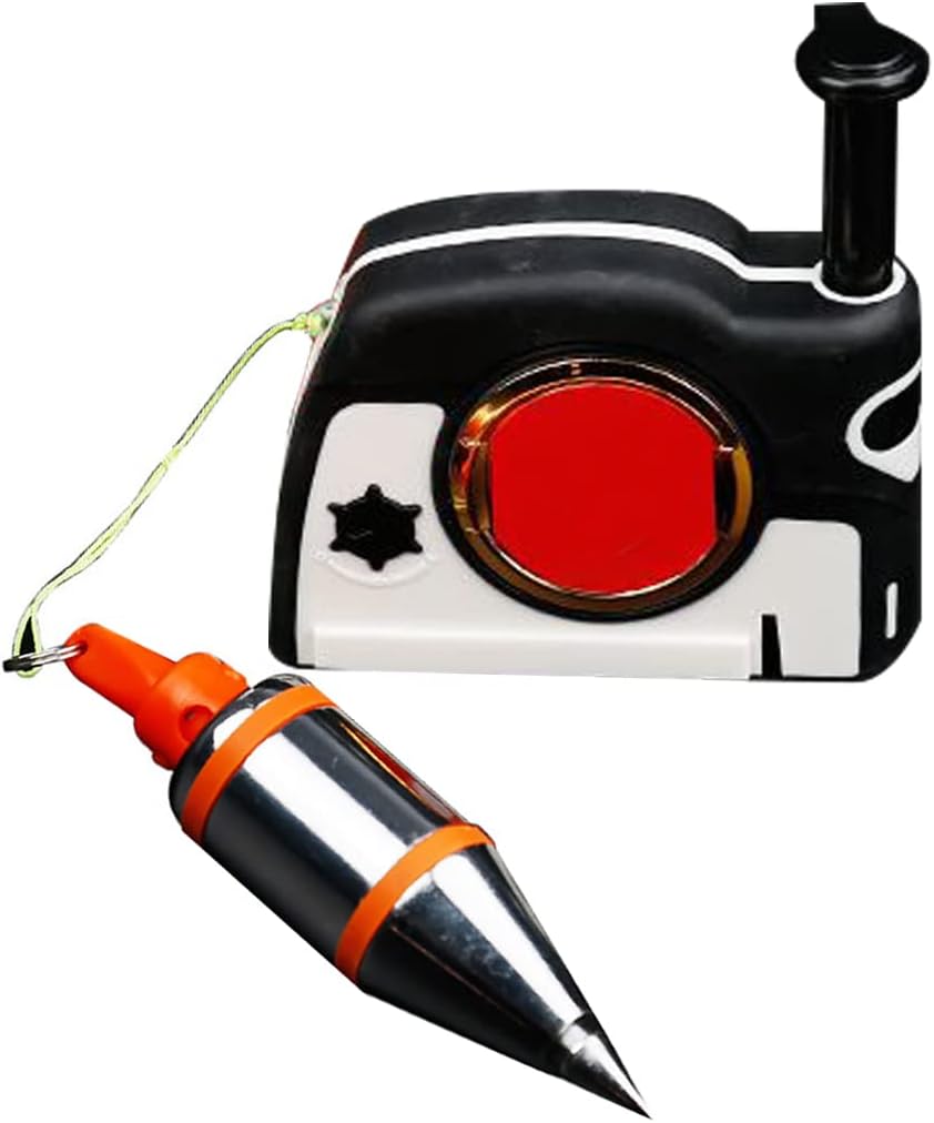 Plumb Bob Setter, Plumb Bob Setter magnético Plumb-Rite con cable de retroceso automático de 14.8 ft Bob estabilizador rápido