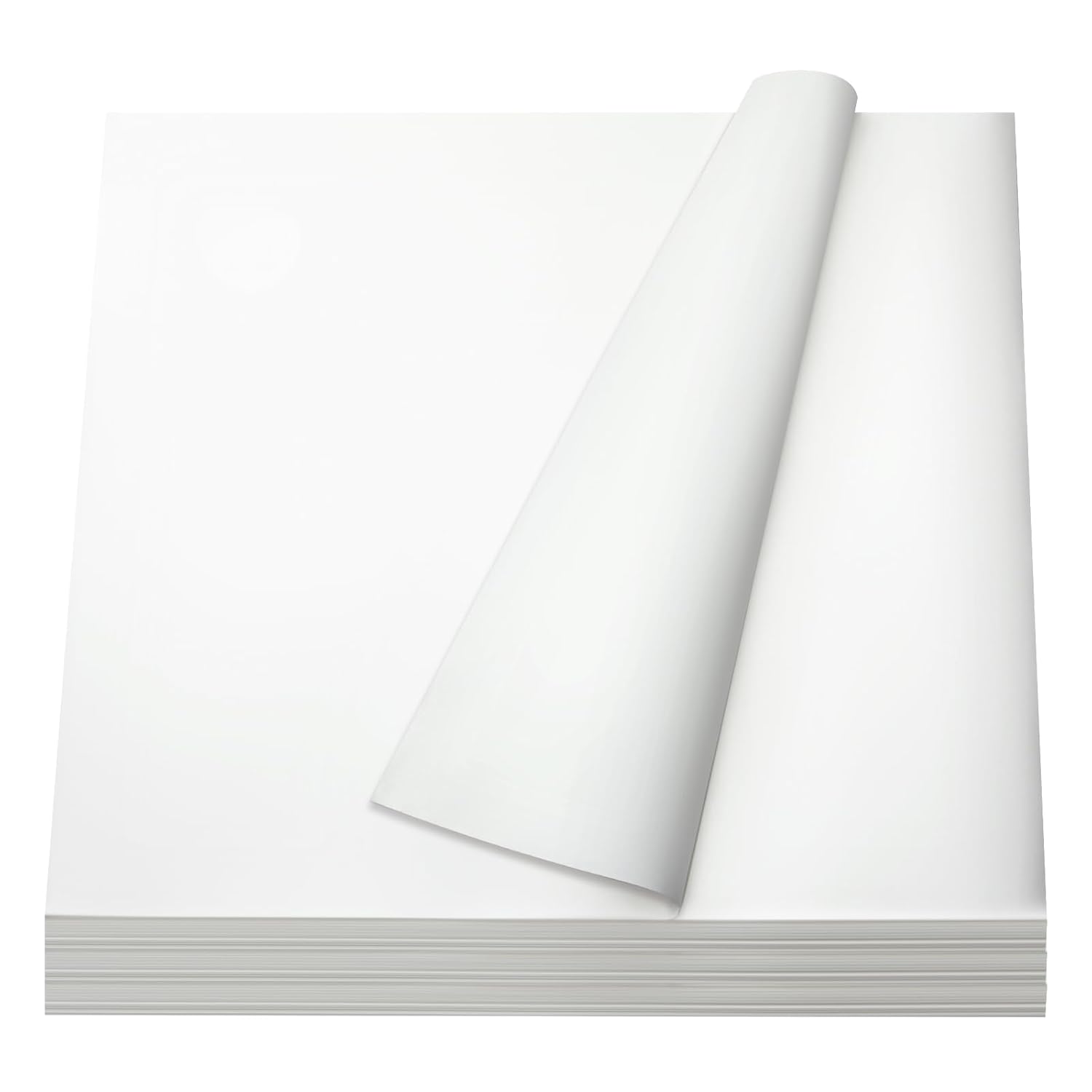Papel de carnicero blanco de 18 x 18 pulgadas, hojas de papel de carnicero desechables precortadas, papel de envoltura de alimentos, papel cuadrado
