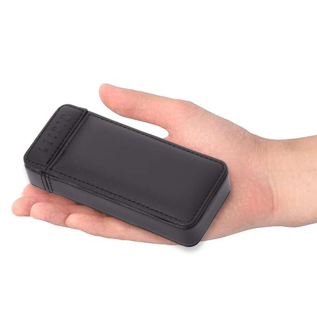 OZCHIN Estuche para cigarrillos de tracción y empuje, con capacidad para 4 unidades, tamaño King, gran regalo para el día del padre (negro)