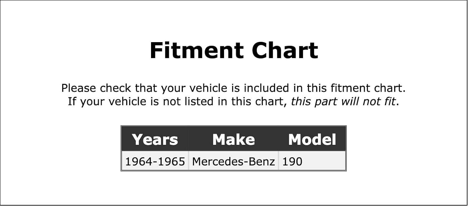 Front Disc Brake Hardware Kit Compatible With Mercedes-Benz 190 1964 1965 PC-719099