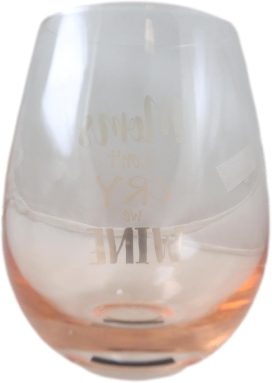 Ebros Gift Sonoma Collection ‘Mom’s Don’t Cry We Wine’ – Copa de vino sin tallo con base brillante de oro rosa con acabado metálico dorado (2)