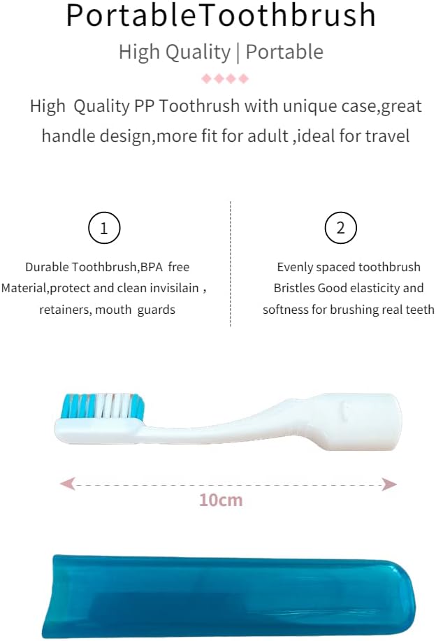Alliph – Estuche de retención delgado para viaje, protector bucal, cierre magnético, resistente al agua, con 1 herramienta de extracción, 1
