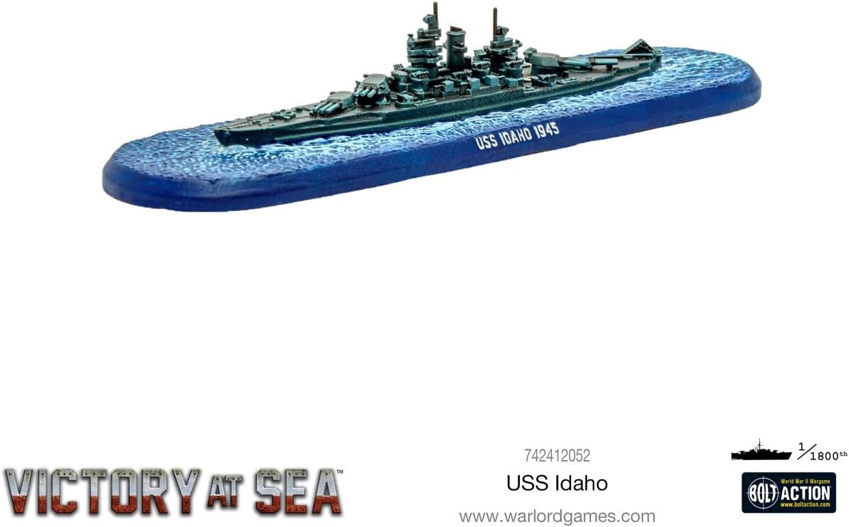 WarLord Victory at Sea USS Idaho US Navy for Victory at Sea WWII Kit de plástico de acorazado de la Segunda Guerra Mundial 742412052, grande