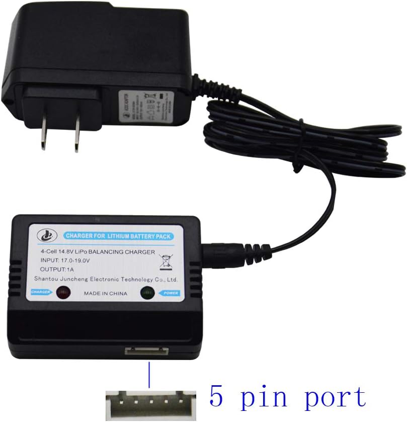 Blomiky 14.8V 4S 4 células Lipo cargador de batería y cargador de 19V para 14.8V 4S Lipo batería 19V cargador