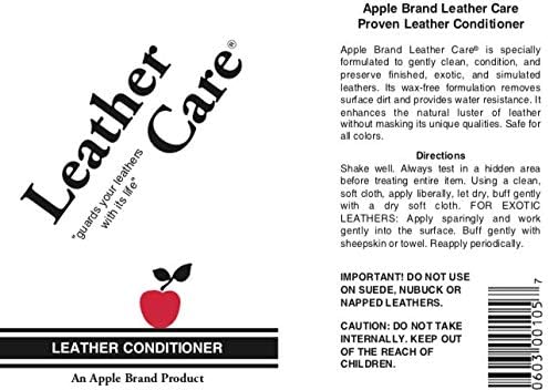 Acondicionador de cuero Apple Leather Care Botella de 8 onzas