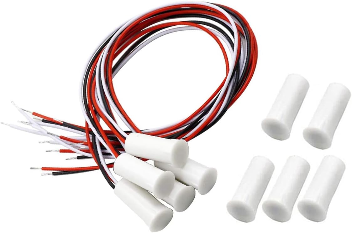 Interruptor magnético RC-35 NCNO empotrado con cable para ventana de puerta, interruptor magnético de puerta, sensor de contacto, para seguridad del