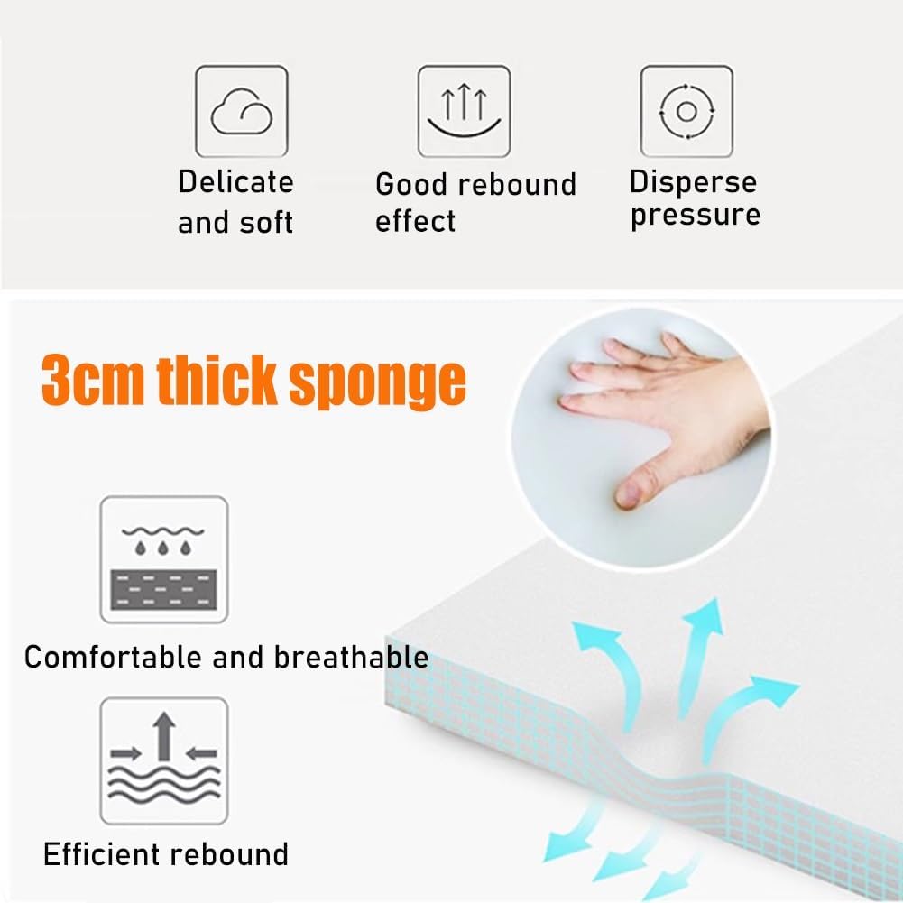 Paneles de pared 3D, cabecero de cama suave 3D, autoadhesivo, anticolisión, acolchado de pared grueso impermeable de poliuretano, para habitaciones