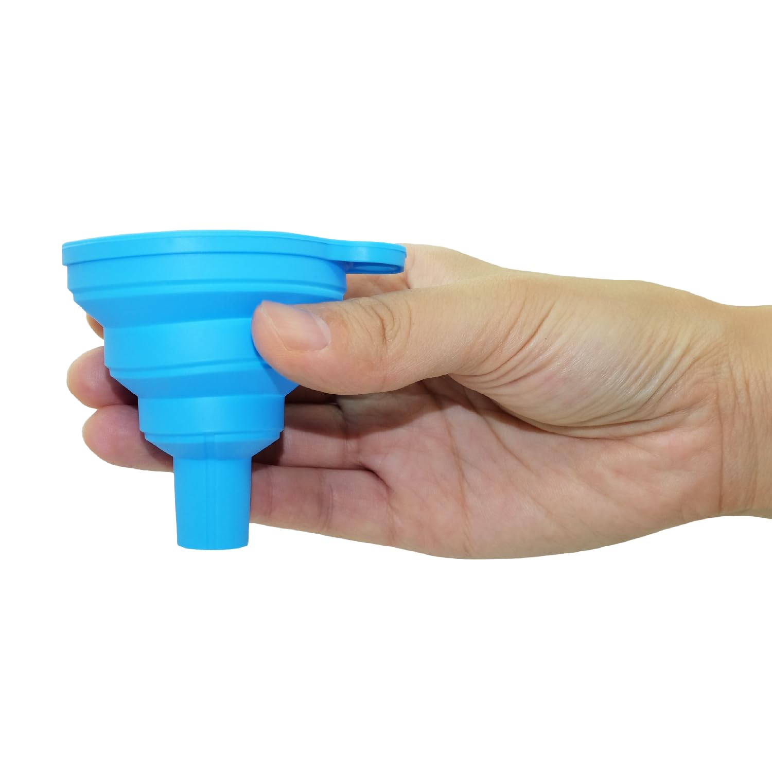 Embudos para llenar botellas Juego de 2, embudo de silicona de grado alimenticio para uso en cocina. Embudo de botella plegable pequeño para