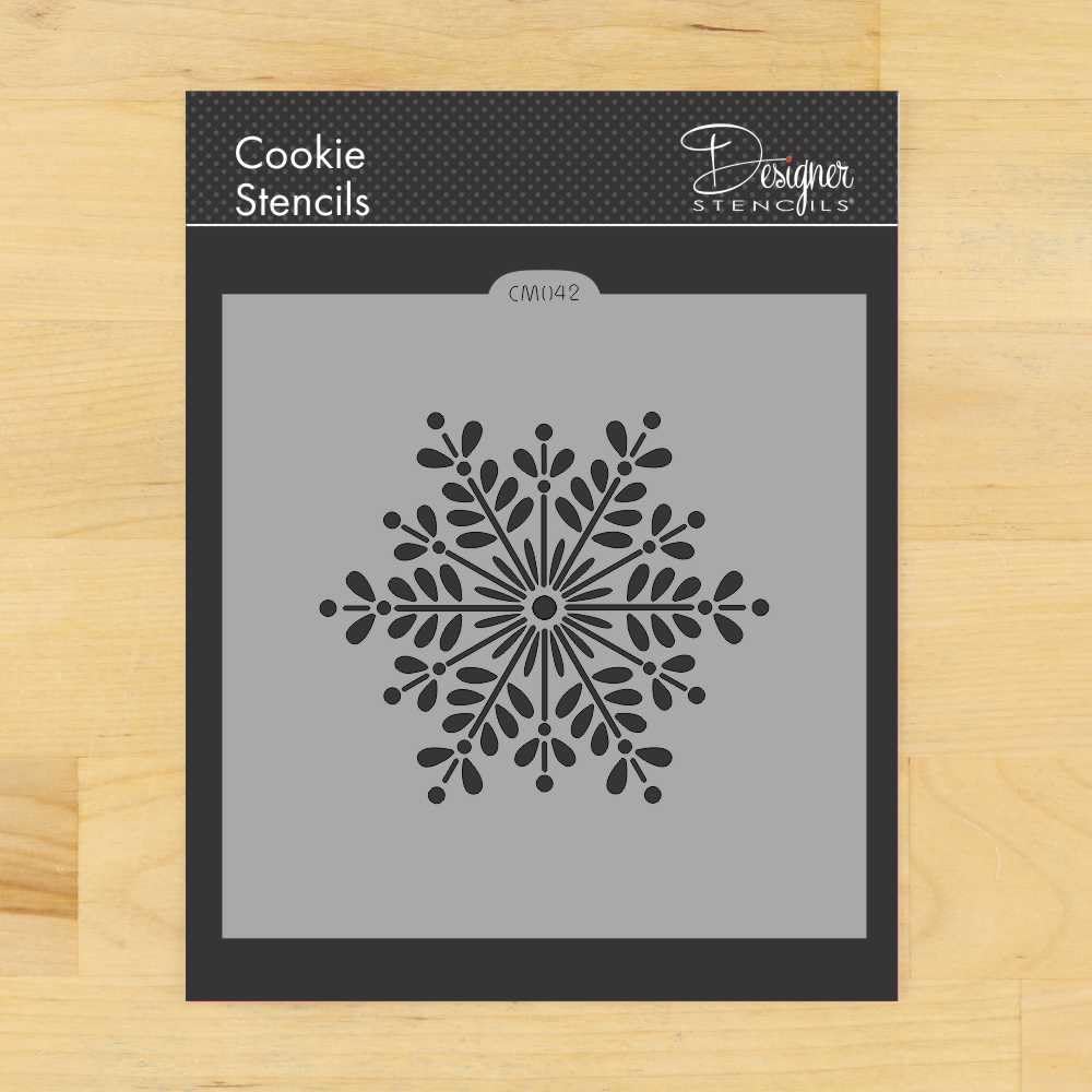 Plantilla retro de galletas y manualidades de copo de nieve de Designer Stencils