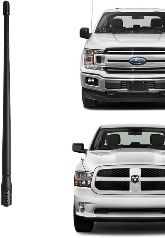 Antena de radio para camión compatible con Ford F150 Raptor F250 F350 (2009-2023) y para camiones Dodge RAM 1500 2500 3500 (2009-2023)  Recepción de