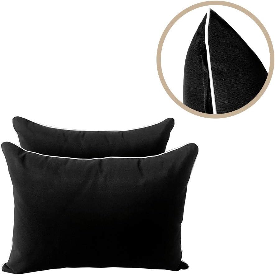 Style4 AD106 – Juego de 5 fundas de almohada para colchón de exterior con tubo de contraste